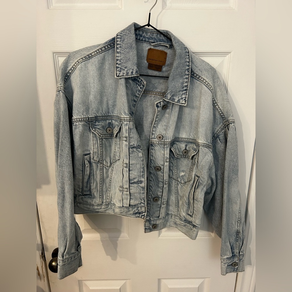 American Eagle light wash Blue Jean Jacket